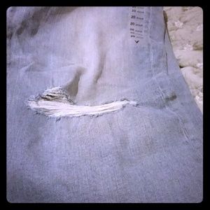 American eagle womens 20w crop distressed jeans